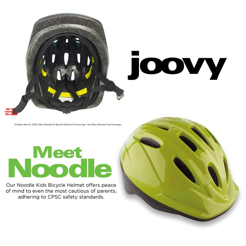 Joovy خوذة جوفي نودل متعددة الرياضات XS-S، خوذة دراجة للأطفال قابلة للتعديل، خضراء - Image 4